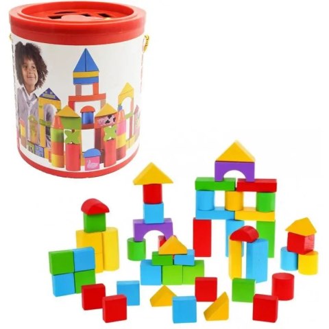 KLOCKI DREWNIANE 52 ELEMENTY KLOCKI DREWNIANE 52 ELEMENTY