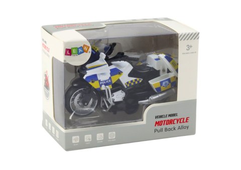 Motocykl Policyjny z Napędem Frykcyjnym Na Baterie Światła Dźwięk Motocykl Policyjny z Napędem Frykcyjnym Na Baterie Światła Dźwięk