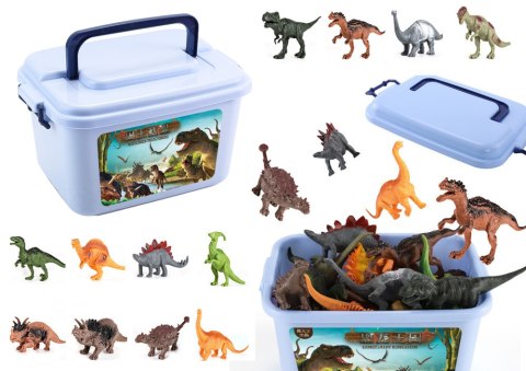 Dinozaury Zestaw Figurek Park Akcesoria Pudełko 46 Elementów Dinozaury Zestaw Figurek Park Akcesoria Pudełko 46 Elementów