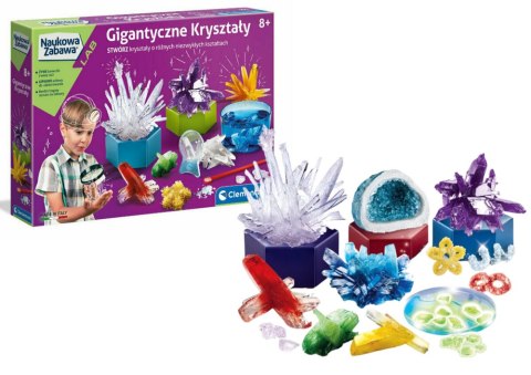 Naukowa Zabawa Gigantyczne Kryształy Język Polski Clementoni 50106