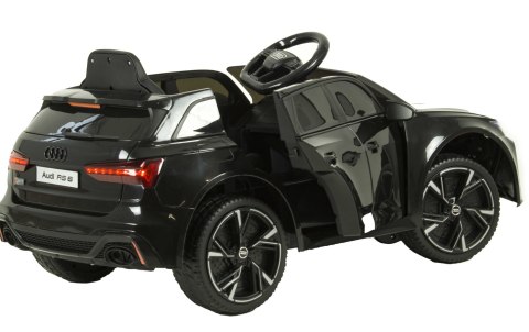 Auto na Akumulator Audi RS-6 4x4 EVA Skóra CAR-M-12-CZARNY Auto na Akumulator Audi RS-6 4x4 EVA Skóra CAR-M-12-CZARNY