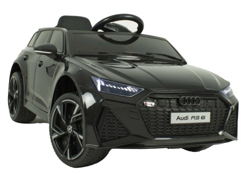 Auto na Akumulator Audi RS-6 4x4 EVA Skóra CAR-M-12-CZARNY Auto na Akumulator Audi RS-6 4x4 EVA Skóra CAR-M-12-CZARNY