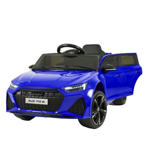 Auto na Akumulator Audi RS-6 4x4 EVA Skóra CAR-M-12-NIEBIESKI Auto na Akumulator Audi RS-6 4x4 EVA Skóra CAR-M-12-NIEBIESKI