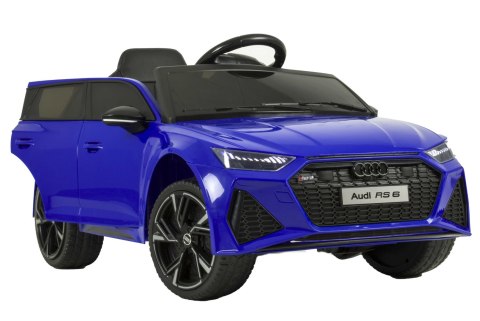 Auto na Akumulator Audi RS-6 4x4 EVA Skóra CAR-M-12-NIEBIESKI Auto na Akumulator Audi RS-6 4x4 EVA Skóra CAR-M-12-NIEBIESKI