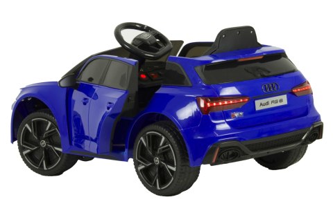 Auto na Akumulator Audi RS-6 4x4 EVA Skóra CAR-M-12-NIEBIESKI Auto na Akumulator Audi RS-6 4x4 EVA Skóra CAR-M-12-NIEBIESKI