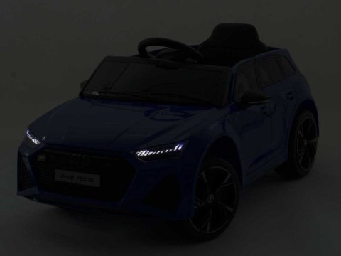 Auto na Akumulator Audi RS-6 4x4 EVA Skóra CAR-M-12-NIEBIESKI Auto na Akumulator Audi RS-6 4x4 EVA Skóra CAR-M-12-NIEBIESKI