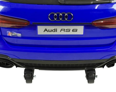 Auto na Akumulator Audi RS-6 4x4 EVA Skóra CAR-M-12-NIEBIESKI Auto na Akumulator Audi RS-6 4x4 EVA Skóra CAR-M-12-NIEBIESKI