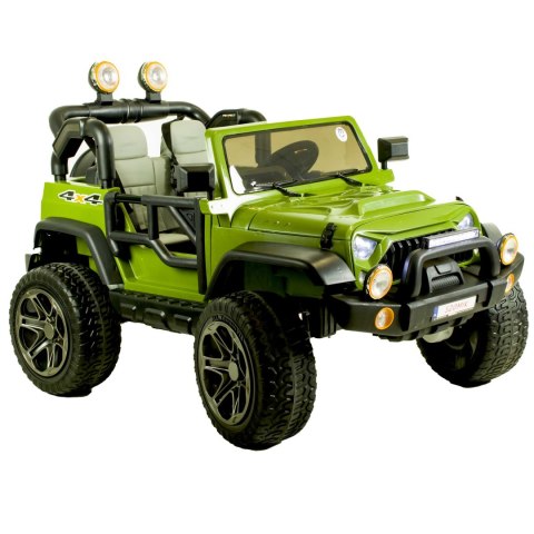 Auto na akumulator dla dzieci 4x4 skóra EVA pilot CAR-JL-4-ZIELONY Auto na akumulator dla dzieci 4x4 skóra EVA pilot CAR-JL-4-ZIELONY