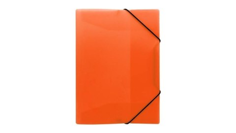 Teczka z gumką A4 PP neon pomarańczowa Teczka z gumką A4 PP neon pomarańczowa
