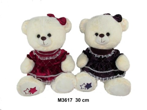 Miś w sukience 30cm MIX Miś w sukience 30cm MIX