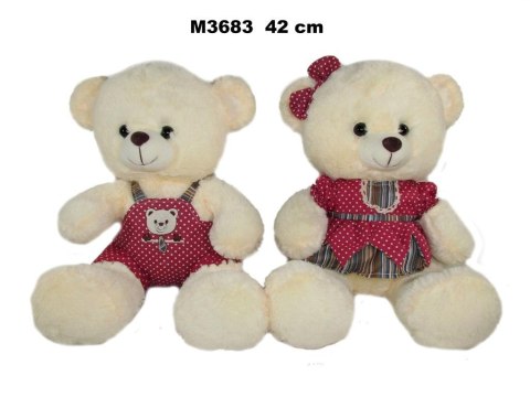 Miś w ubranku 42cm MIX Miś w ubranku 42cm MIX