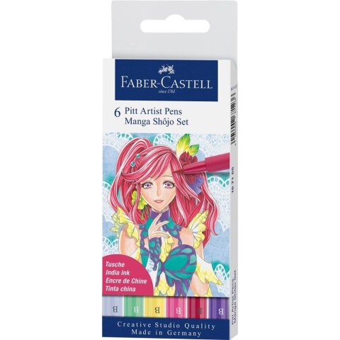 Pisaki Artist Pen Manga Shojo 6szt FABER CASTELL
