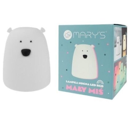 Lampka nocna LED RGB Miś mały biały Lampka nocna LED RGB Miś mały biały