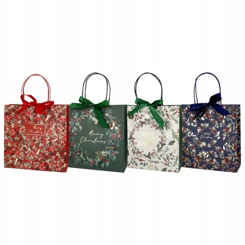 Torebka prezentowa 28x28cm wianek mix Torebka prezentowa 28x28cm wianek mix