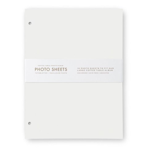 Papier do fotoalbumu L biały 10szt Papier do fotoalbumu L biały 10szt