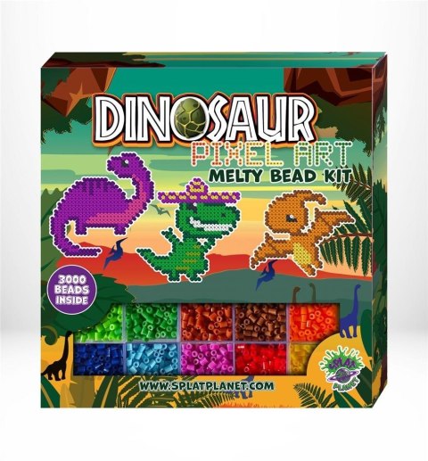 Zestaw koralików do prasowania Dinozaury Zestaw koralików do prasowania Dinozaury