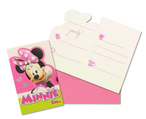 Zaproszenia Minnie Happy Helpers 6szt Zaproszenia Minnie Happy Helpers 6szt