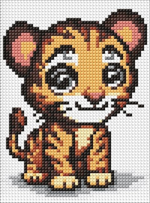 Diamentowa mozaika - Mały drapieżnik 15x20cm Diamentowa mozaika - Mały drapieżnik 15x20cm