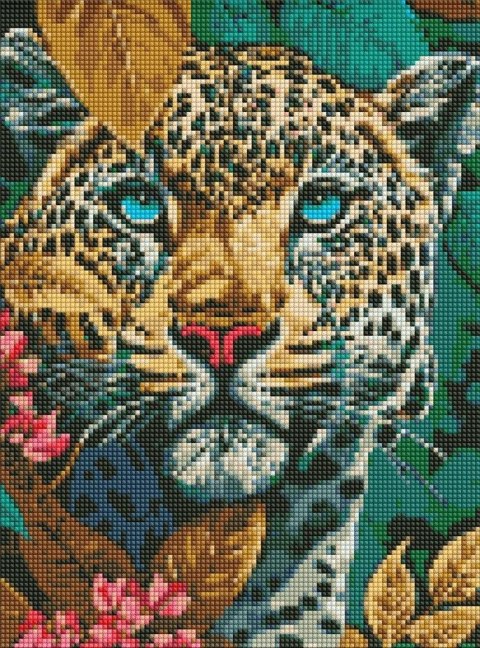 Diamentowa mozaika - Niebezpieczna bestia 30x40cm Diamentowa mozaika - Niebezpieczna bestia 30x40cm