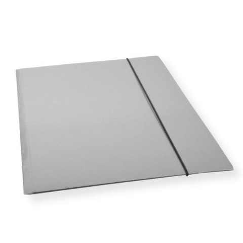 Teczka A4 z gumką lakier szara 300gsm (10szt) Teczka A4 z gumką lakier szara 300gsm (10szt)