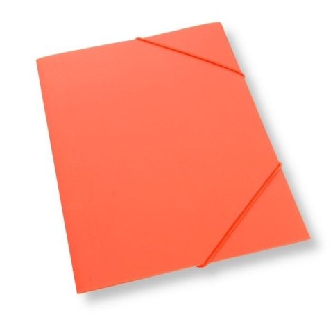 Teczka A4 z gumką plastikowa pomarańczowa Teczka A4 z gumką plastikowa pomarańczowa