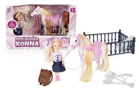 Zestaw lalka 13cm z koniem Zestaw lalka 13cm z koniem