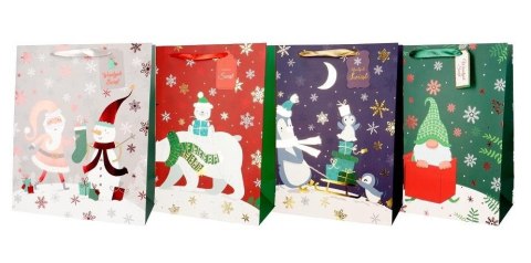 Torba prezentowa 26x32 Skrzat, Pingwin, Miś mix Torba prezentowa 26x32 Skrzat, Pingwin, Miś mix