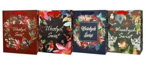 Torba prezentowa 26x32 Wianek, Ptak mix Torba prezentowa 26x32 Wianek, Ptak mix