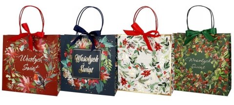 Torba prezentowa 28x28 Wianek, Ptak mix Torba prezentowa 28x28 Wianek, Ptak mix