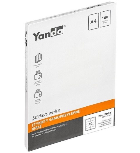 Etykiety samoprzylepne NO.Y027 YANDA Etykiety samoprzylepne NO.Y027 YANDA
