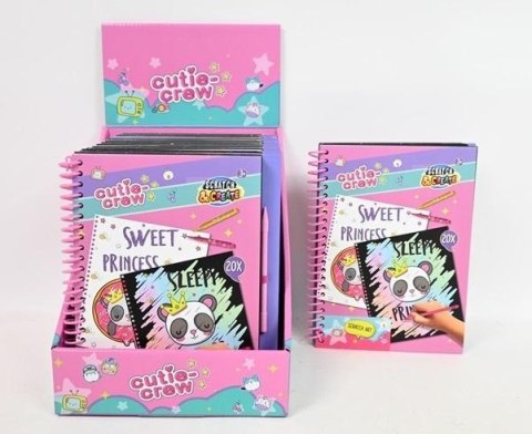 Książeczka ScratchBook z grafikami CUTIE CREW Książeczka ScratchBook z grafikami CUTIE CREW