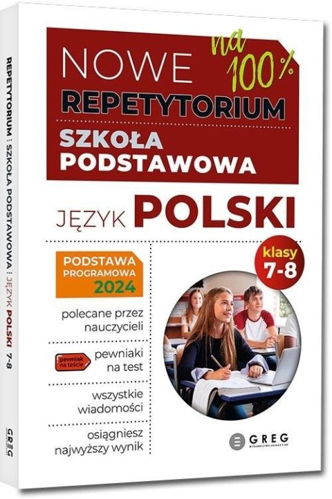 Nowe Repetytorium SP Język polski kl 7-8 Nowe Repetytorium SP Język polski kl 7-8