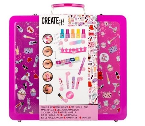Zestaw Make-up mega walizka neon brokat CREATE IT! Zestaw Make-up mega walizka neon brokat CREATE IT!