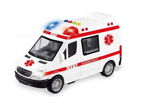 Ambulans z otwieranymi drzwiami światło, dźwięk Ambulans z otwieranymi drzwiami światło, dźwięk