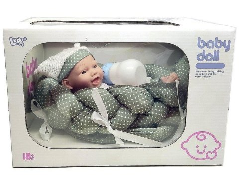 Bobas z kocykiem i butelką 25cm Bobas z kocykiem i butelką 25cm