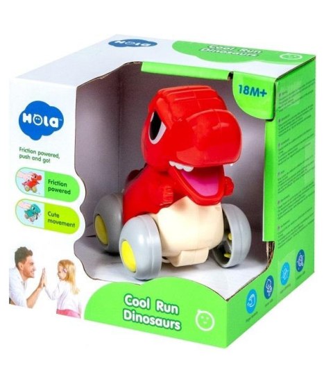 Dinozaur interaktywny z napędem czerwony Dinozaur interaktywny z napędem czerwony