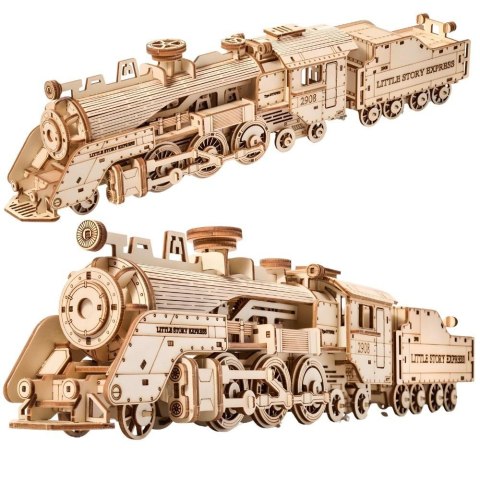 Puzzle Drewniane 3D - Lokomotywa Puzzle Drewniane 3D - Lokomotywa