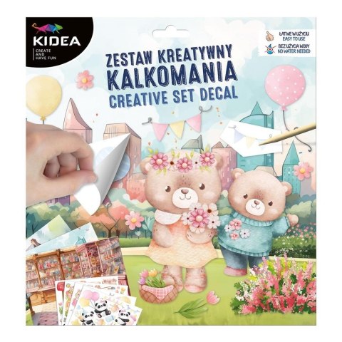 Zestaw kreatywny Kalkomania Przyjęcie KIDEA Zestaw kreatywny Kalkomania Przyjęcie KIDEA