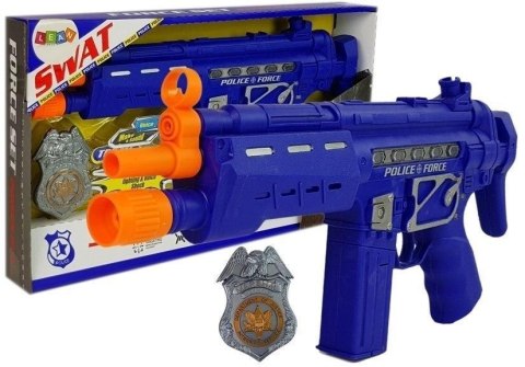 Pistolet policyjny z odznaką światło dźwięk Pistolet policyjny z odznaką światło dźwięk