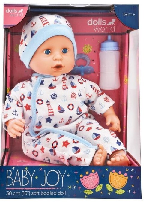 Dolls World Lalka Baby Joy 38cm ubranko białe Dolls World Lalka Baby Joy 38cm ubranko białe