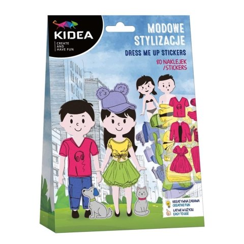 Modowe stylizacje 80 naklejek KIDEA Modowe stylizacje 80 naklejek KIDEA