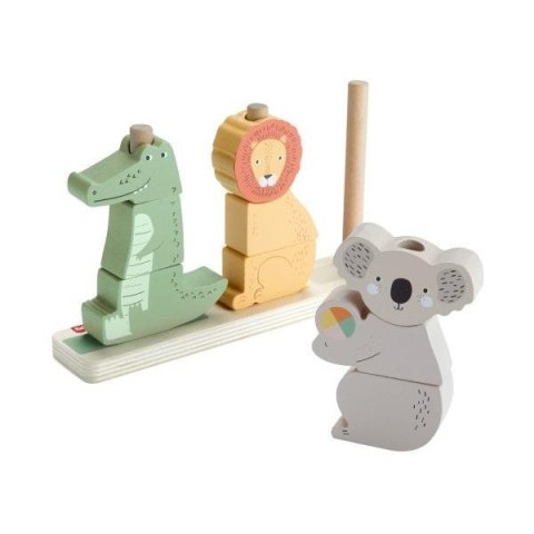 Fisher Price Drewniane zwierzątka Układaj i sortuj Fisher Price Drewniane zwierzątka Układaj i sortuj