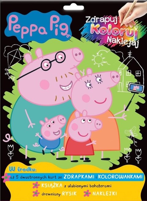 Peppa Pig. Zdrapuj, koloruj, naklejaj Peppa Pig. Zdrapuj, koloruj, naklejaj