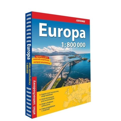 Europa atlas samochodowy 1:800 000 Europa atlas samochodowy 1:800 000