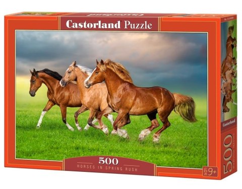 Puzzle 500 Horses in Spring Rush CASTOR Puzzle 500 Horses in Spring Rush CASTOR