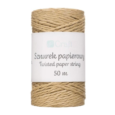 Sznurek papierowy skręcany 50m kraft Sznurek papierowy skręcany 50m kraft
