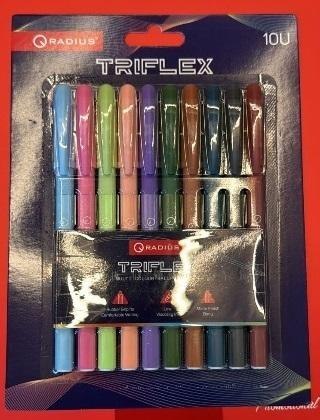 Zestaw długopisów kulkowych Tri Flex 10szt Zestaw długopisów kulkowych Tri Flex 10szt