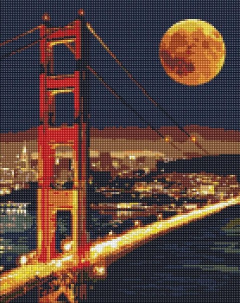 Diamentowa mozaika - Golden Gate 40x50cm Diamentowa mozaika - Golden Gate 40x50cm