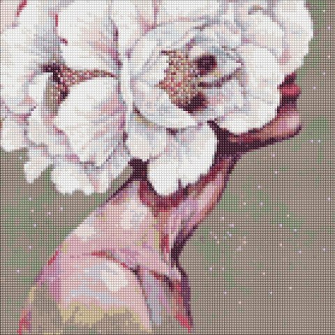 Diamentowa mozaika - Wytworna dziewczyna 40x40cm Diamentowa mozaika - Wytworna dziewczyna 40x40cm