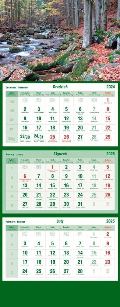 Kalendarz 2025 Trójdzielny Strumień Kalendarz 2025 Trójdzielny Strumień